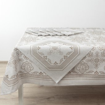 Скатерть Pole Kvetak (Беларускі лён) 153x153 24С9-ШР. (133 Новгород-2 129/сорт 1)