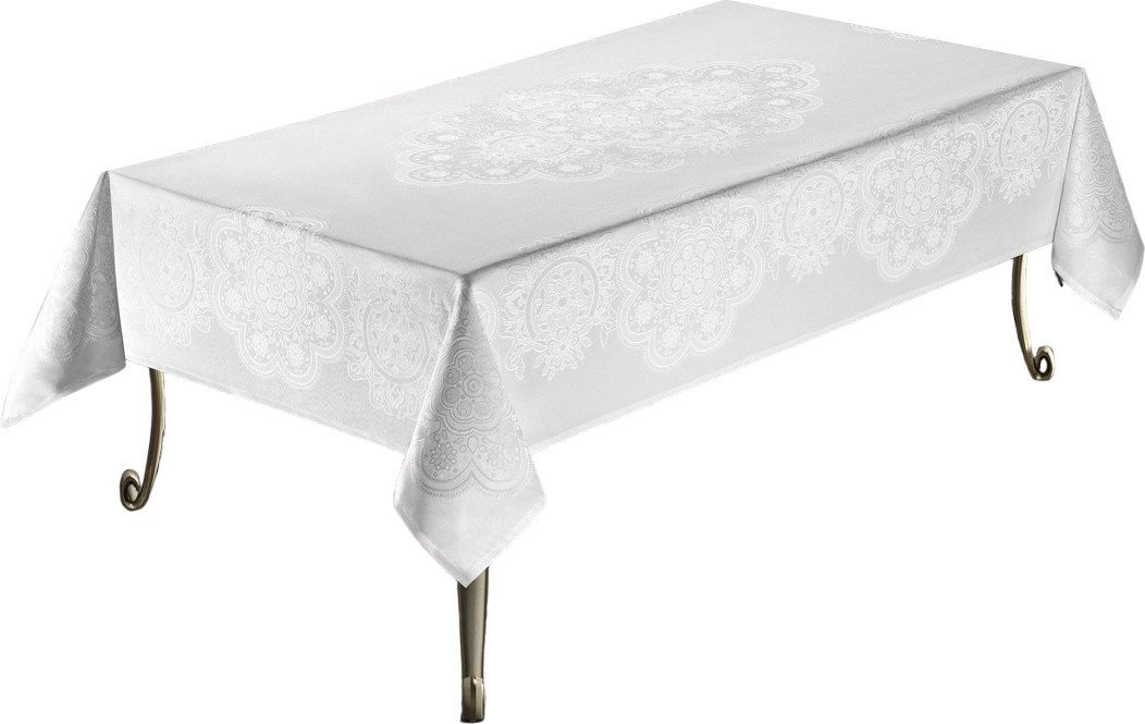 Скатерть DO&CO Hatmi 160x220 11663 (белый)