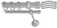 Карниз для штор Lm Decor Стайл 165 2р витой 25/16мм (сатин, 2.4м)