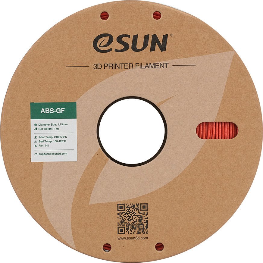 Пластик eSUN ABS-GF ABS-GF175R1TZ1 (1.75мм, 1кг, красный)