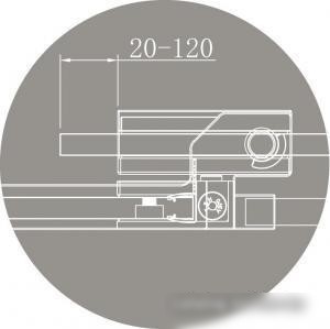 Душевая дверь Cezares SLIDER-B-1-100/110-BR-Cr