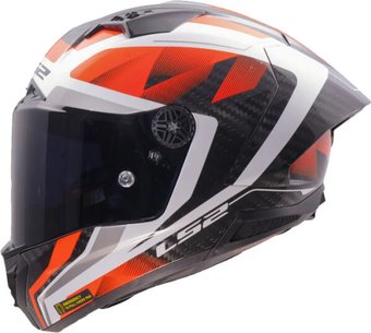 Мотошлем LS2 FF805 Thunder GP Aero Raute (S, белый/красный)