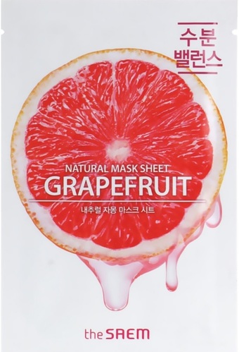 The Saem Маска для лица тканевая Natural Grapefruit Mask Sheet (21 мл)