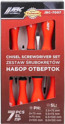 Набор отверток JBC 7007 (7 предметов)