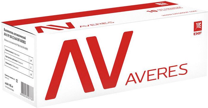 Выключатель автоматический EKF Averes AV-6 2P 25A (C) 6kA mcb6-2-25C-av