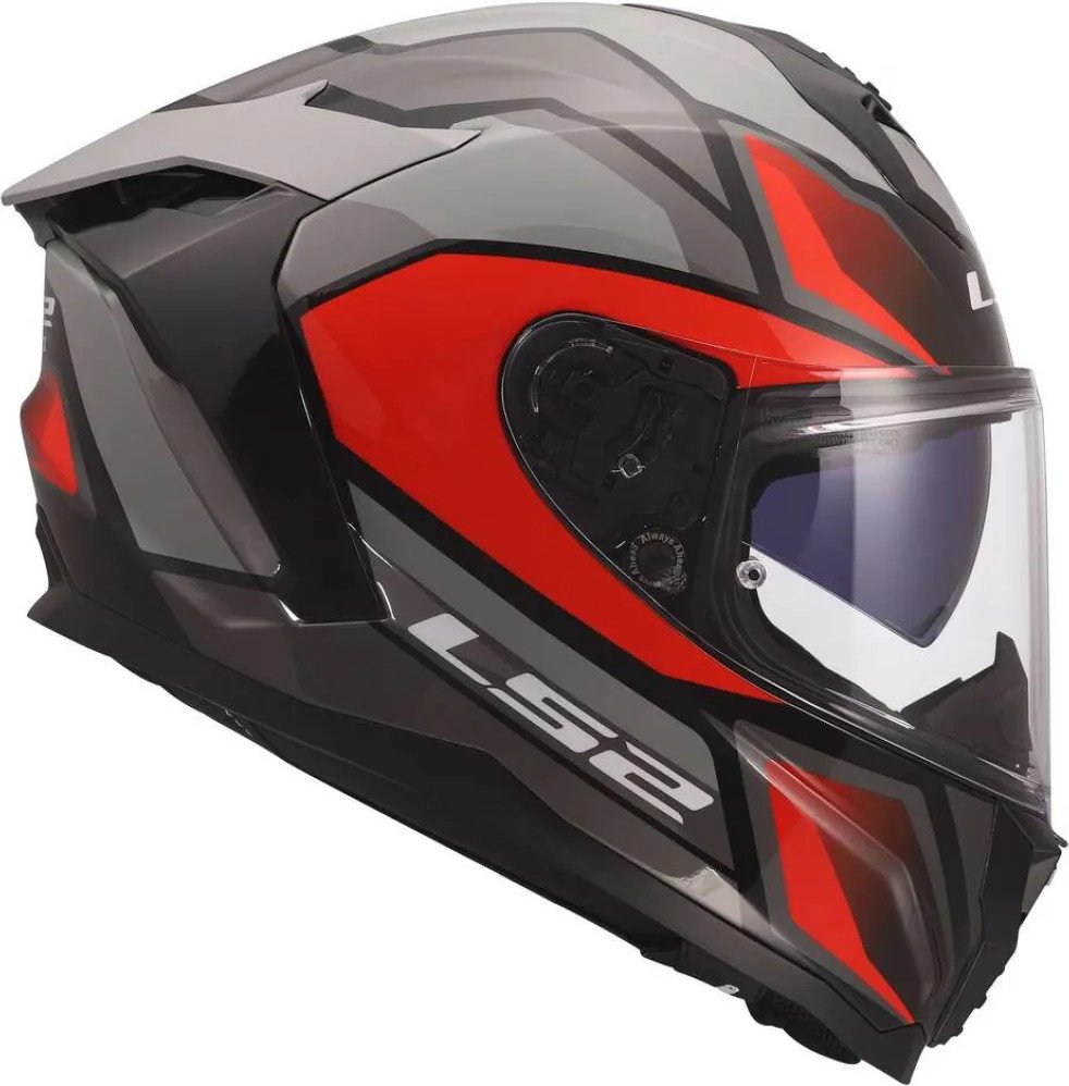 Мотошлем LS2 FF817 Challenger II Viper (XL, серый/красный)
