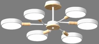 Подвесная люстра LED4U L3218-740 WH