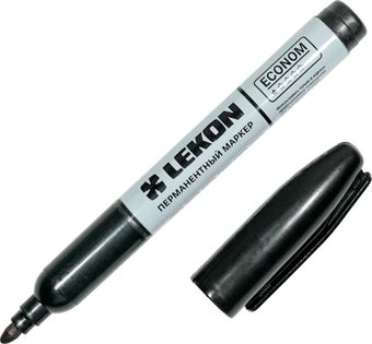 Набор маркеров строительных Lekon Econom 12483.21 (12 шт, черный)