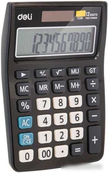 Бухгалтерский калькулятор Deli E1238black