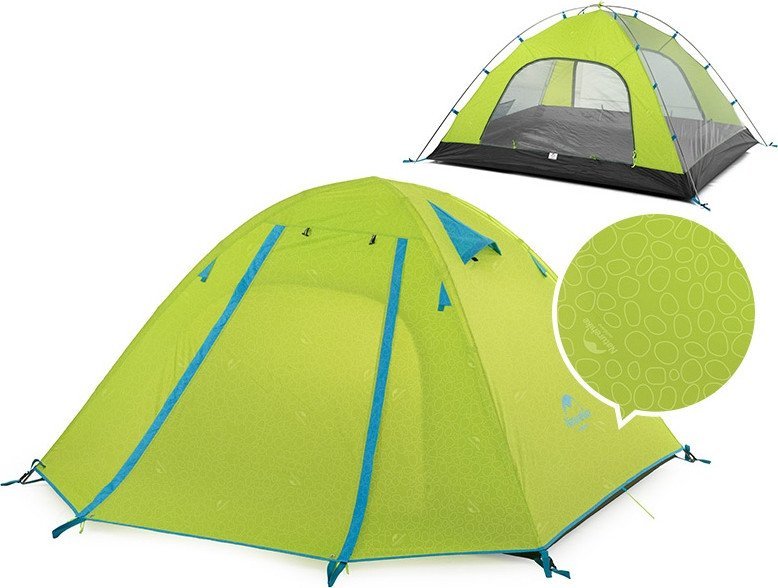 Кемпинговая палатка Naturehike P-Series NH18Z033-P 210T/65D (светло-зеленый)