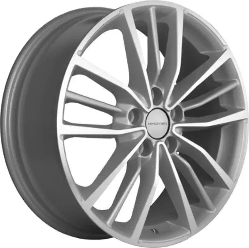 Литые диски Khomen KHW1812 Sportage 18x7" 5x114.3мм DIA 67.1мм ET 48.5мм F-Silver FP