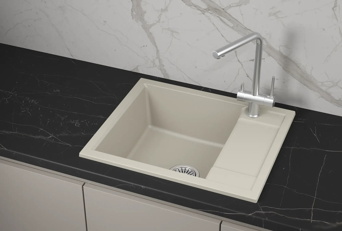 Кухонная мойка Granula 6002 (креман)