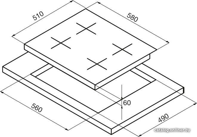 Варочная панель Korting HIB 6409 BS