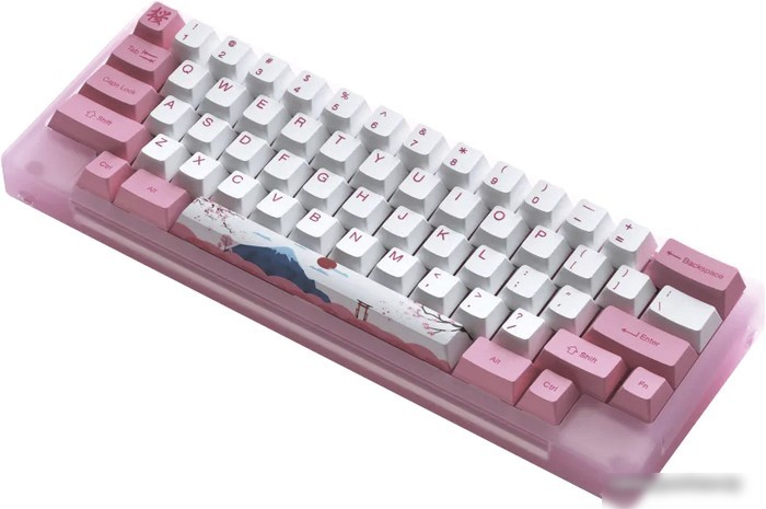 Клавиатура Akko ACR 59 Acrylic Tokyo (Akko CS Jelly Pink, нет кириллицы)
