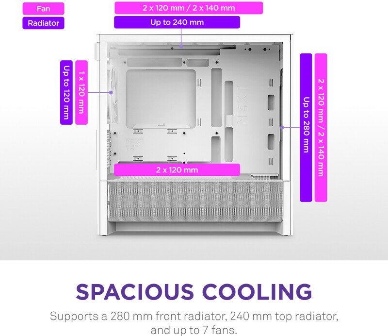 Корпус NZXT H3 Flow CC-H31FW-01