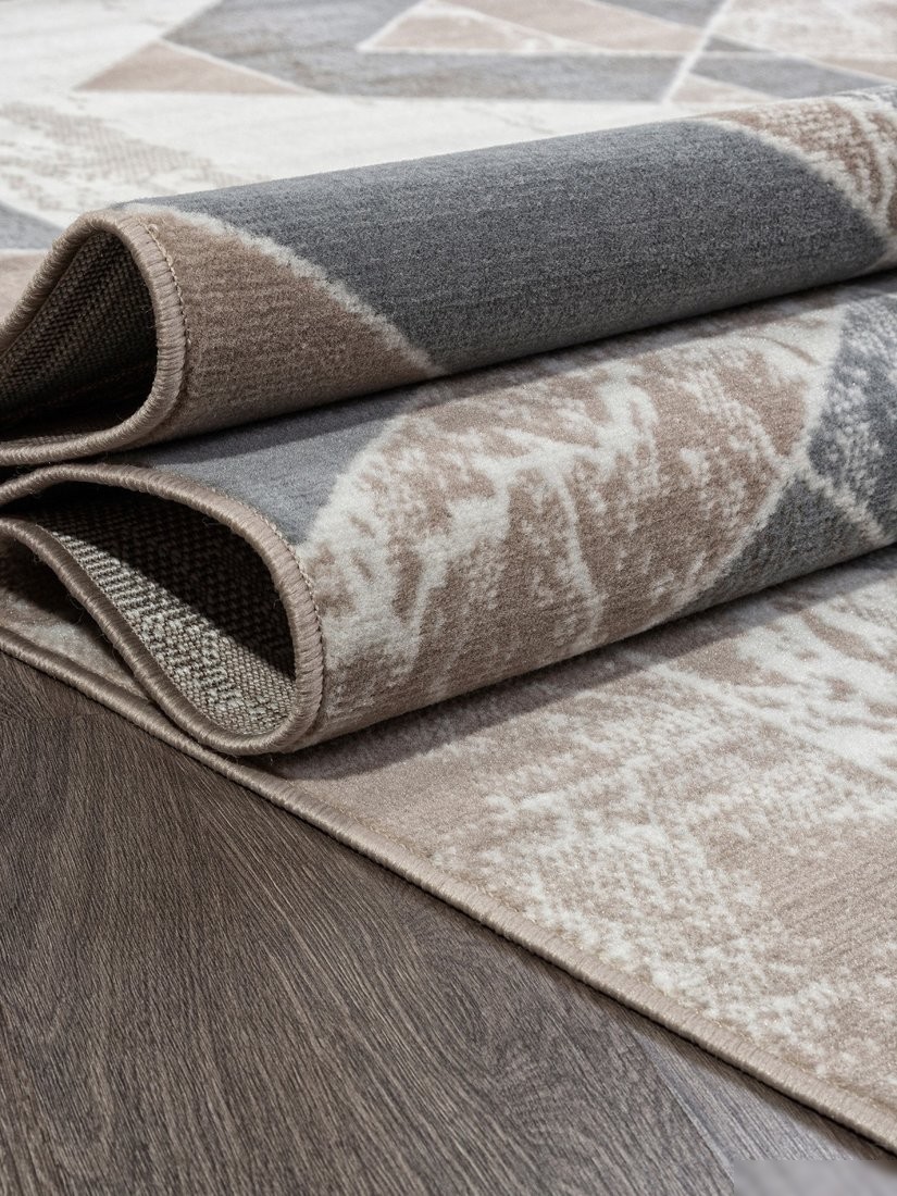Ковер для жилой комнаты Merinos Sierra F354-STAN-BEIGE-BLUE (2.5х5)