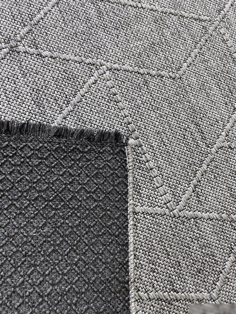 Ковер для жилой комнаты Linea Hali Gabardine K5094B-GREY (0.75x1.5)