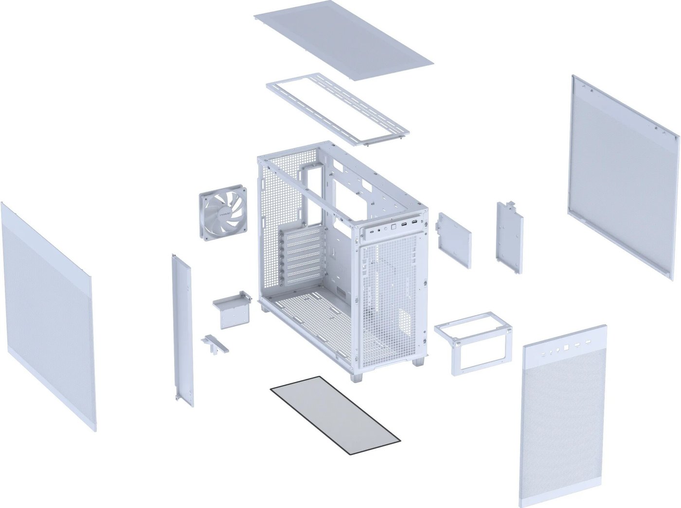 Корпус ASUS Prime AP303 Tempered Glass Panel (белый)