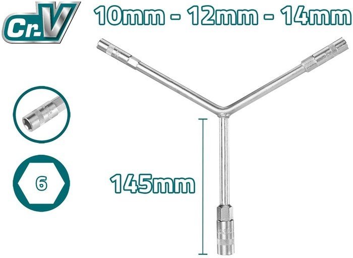 Ключ торцевой Total THYSW101214