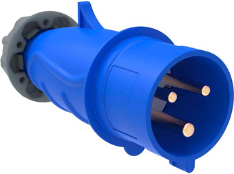 Вилка кабельная Русский свет 16А 220В 2P+PE IP44 Magnum