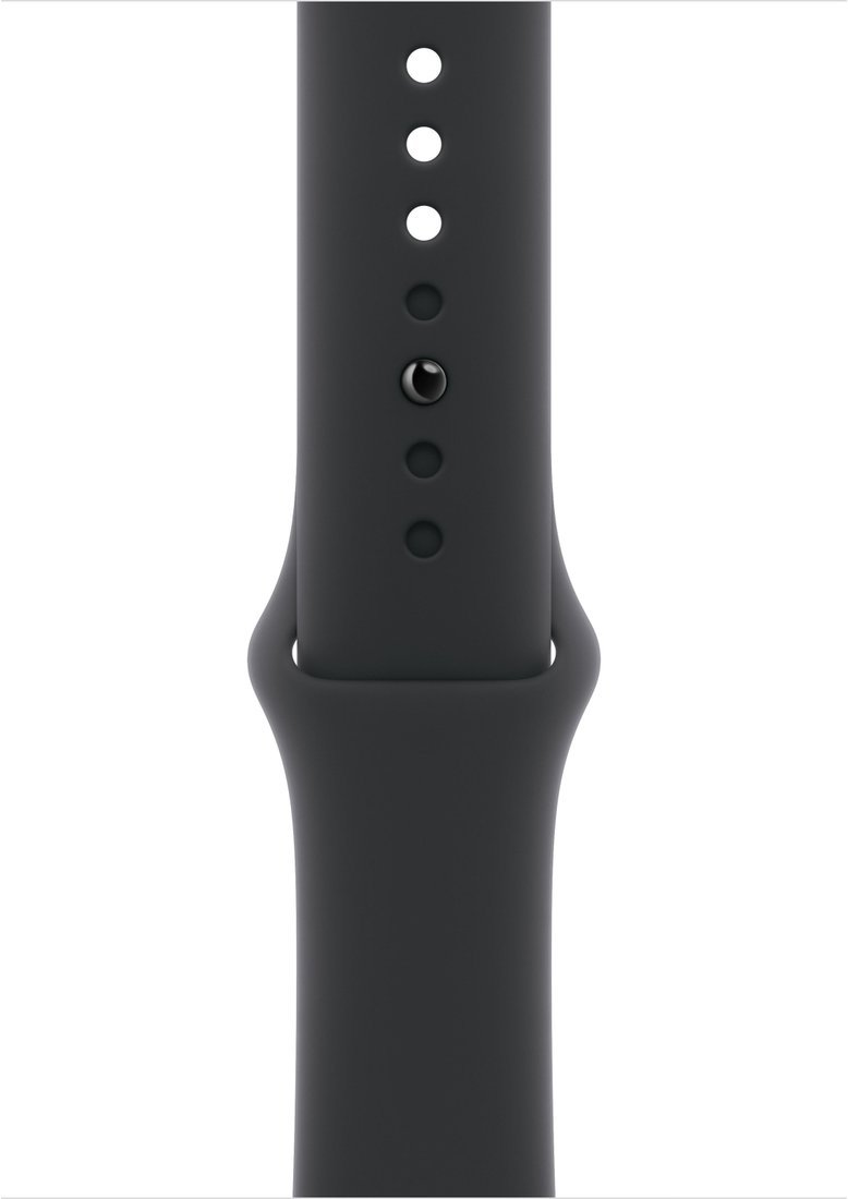 Умные часы Apple Watch Series 11 46 мм (алюминиевый корпус, космический серый/черный, спортивный силиконовый ремешок S/M)