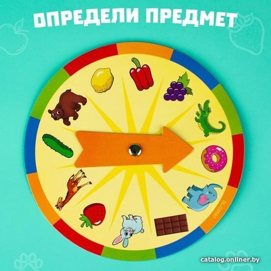 Развивающая игра Zabiaka Животные и продукты Тактильное лото с игрушками 4348869