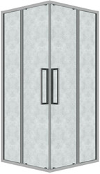 Душевой уголок Grossman Cosmo 90x90x195 300.K33.02.9090.10.02 (хром/шиншилла стекло)