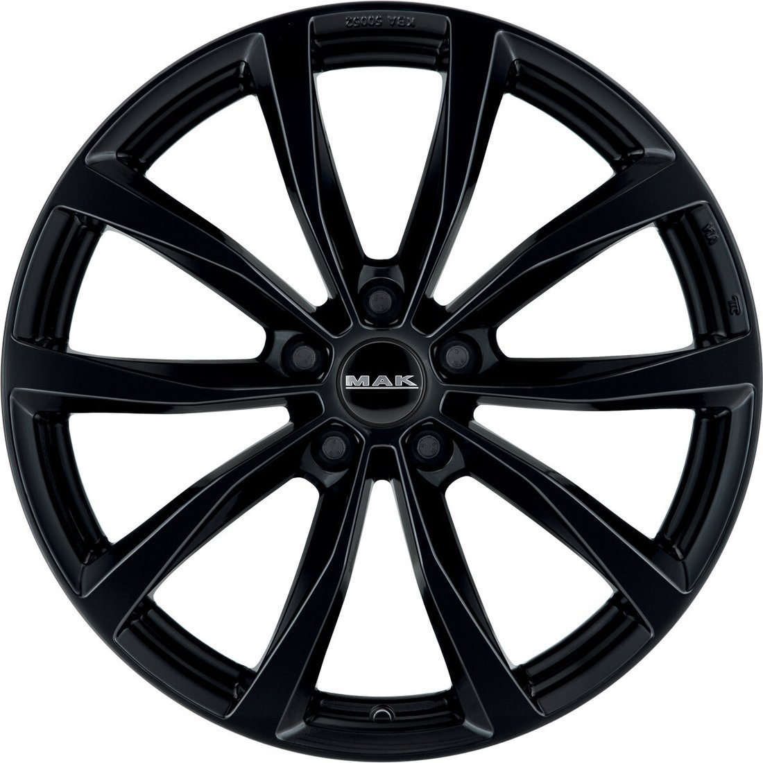 Литые диски MAK Wolf 17x7.5" 5x114.3мм DIA 76мм ET 40мм Gloss Black