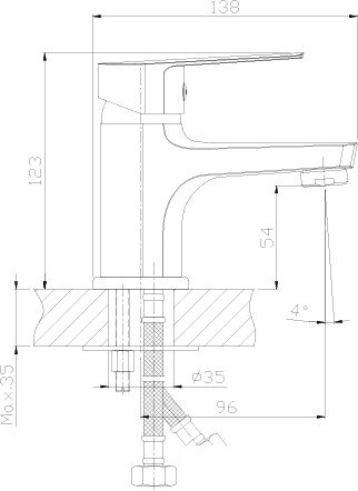 Смеситель Rossinka Silvermix S35-11