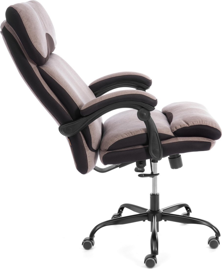 Офисное кресло TetChair Chief metalBL (ткань, светло-коричневый, KUB 03/TW-24)