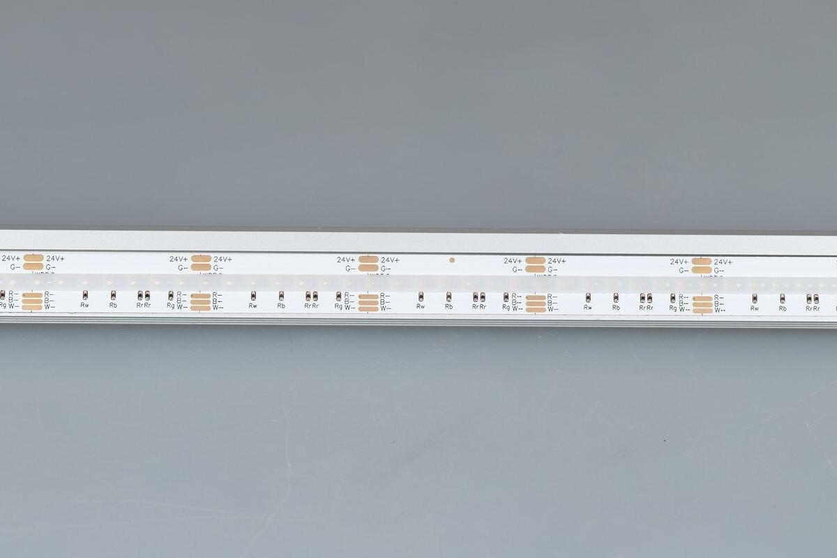 Светодиодная лента COB Arlight 7.2W/m 840Led/m CSP разноцветный/дневной белый 5M CSP-X840-12mm 24V RGBW-Day 046936