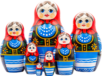 Развивающая игра Брестская Матрешка В польском народном костюме (набор 7 шт)