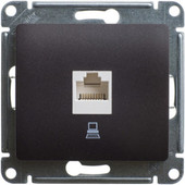Розетка компьютерная Schneider Electric Glossa GSL000881K (шоколад)