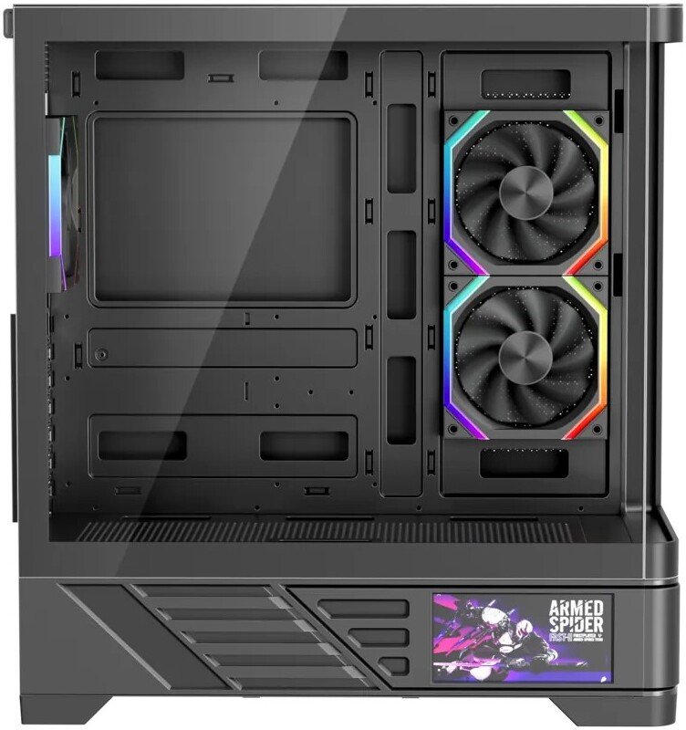 Корпус 1stPlayer MC8 MC8-BK-2FH7R-1FH7-HUB3 (черный)