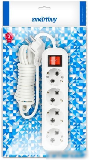 Удлинитель SmartBuy SBE-16-4-02-ZS