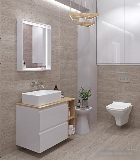 Cersanit Тумба Moduo 80 SZ-MOD80-BL/Wh под умывальник