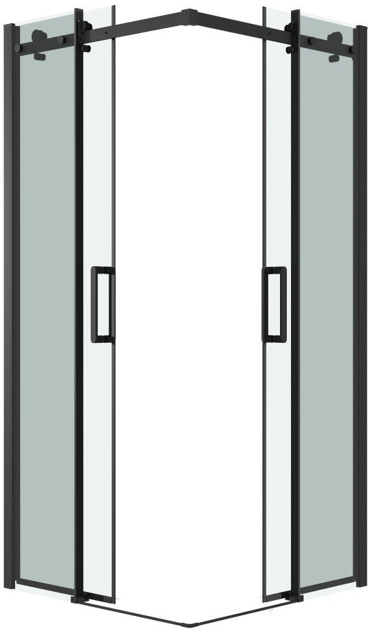 Душевой уголок Grossman Classic 90x90x195 300.K33.04.9090.21.00 (черный матовый/прозрачное стекло)
