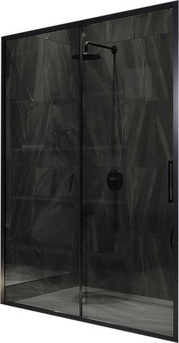 Душевая дверь MaybahGlass 195x120 MGD-1284-6 (графит/черный)
