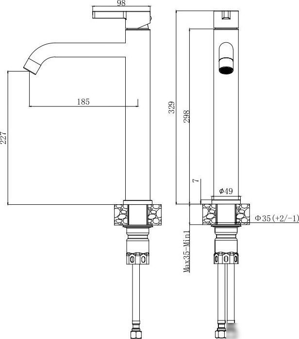 Смеситель Voda Vessel VSL25GM