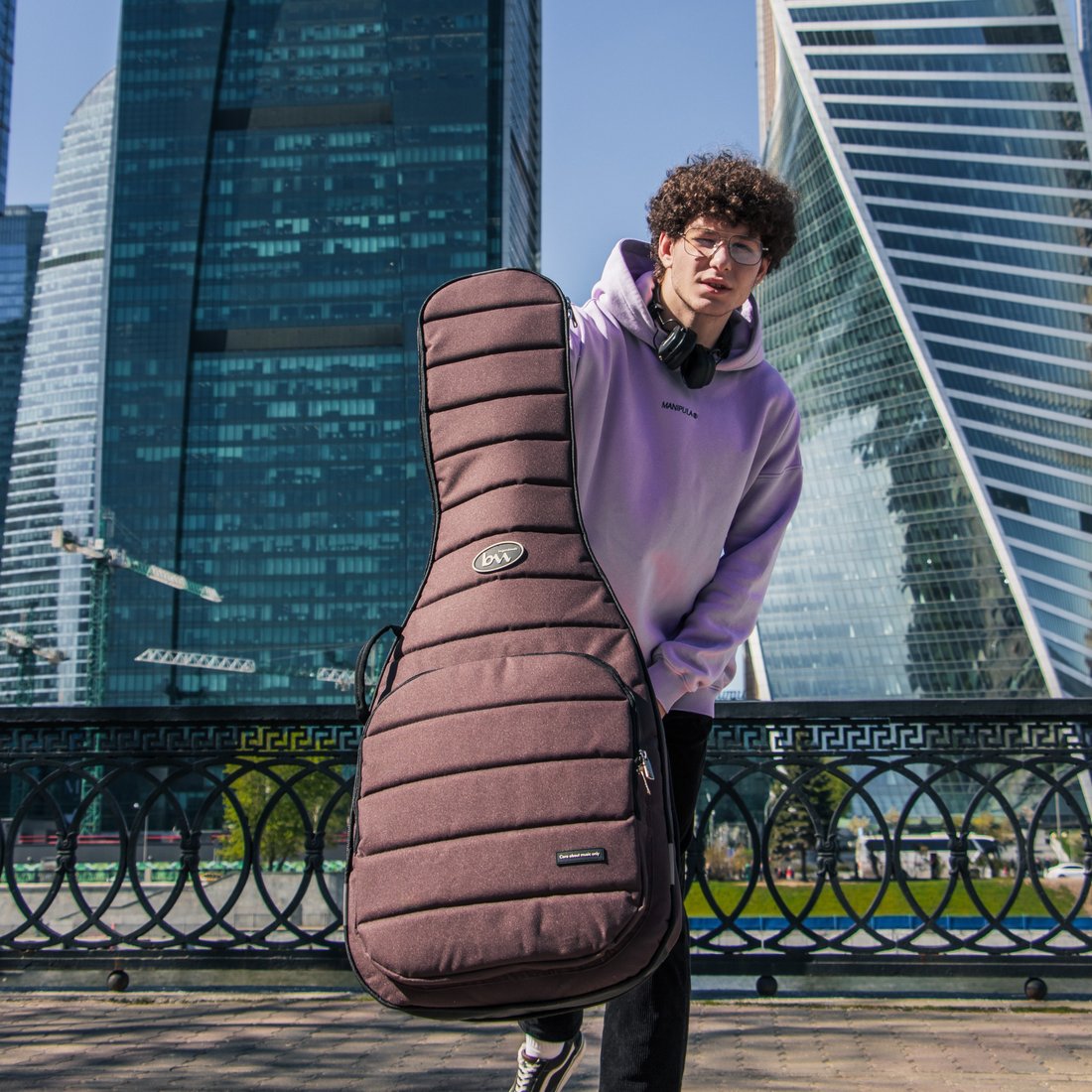 Чехол для гитары Bagandmusic Electro Casual Plus (коричневый)
