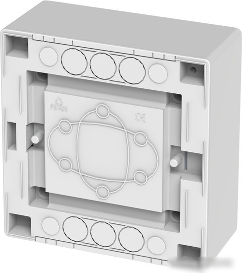 Бокс пластиковый Elektro-Plast Eco Box 1x6M, N/PE 2x 2x16+3x10mm2, дымчатая пласт. дверь, белый RAL9003, 198x192x96mm, IP40
