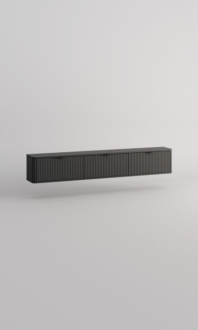 Тумба Arvento Rondo навесная 3D-187 (графит/дарк грей)
