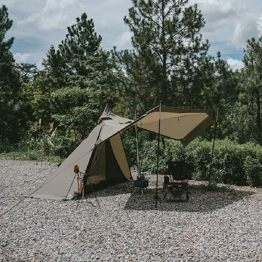 Треккинговая палатка Naturehike Pyramid CNK2300ZP025-AGR (зеленый)