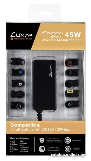 Сетевое зарядное LUXA2 EnerG Bar 45W PO-ULA-PC45BK-01