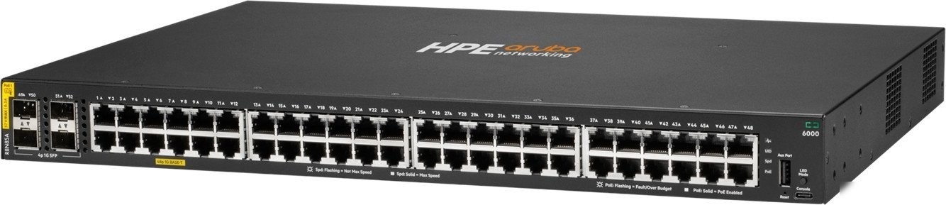 Управляемый коммутатор 2-го уровня Aruba 6000 Series R8N85A