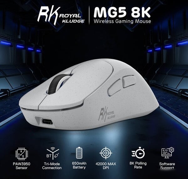 Игровая мышь Royal Kludge MG5 (серый)