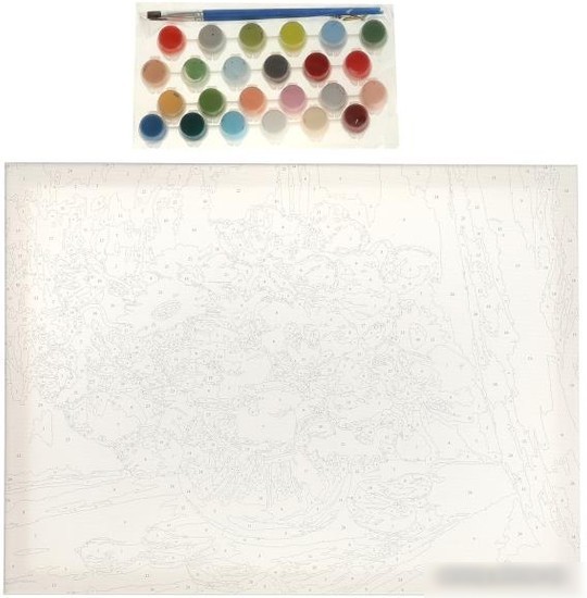 Картина по номерам MultiArt Маки CANV30X40-MULTI12