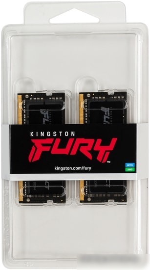 Оперативная память Kingston FURY Impact 2x8GB DDR4 SODIMM PC4-25600 KF432S20IBK2/16