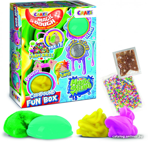 Тесто для лепки Craze Compound Fun Box Смешивание слаймов и теста 39465.B