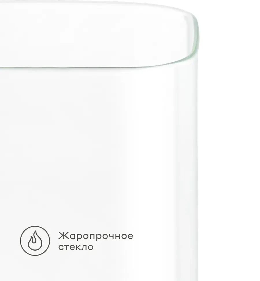 Емкость Pragma Bobeg квадратная GC-PR-BM-SQ-1100 (1.1л, стекло)
